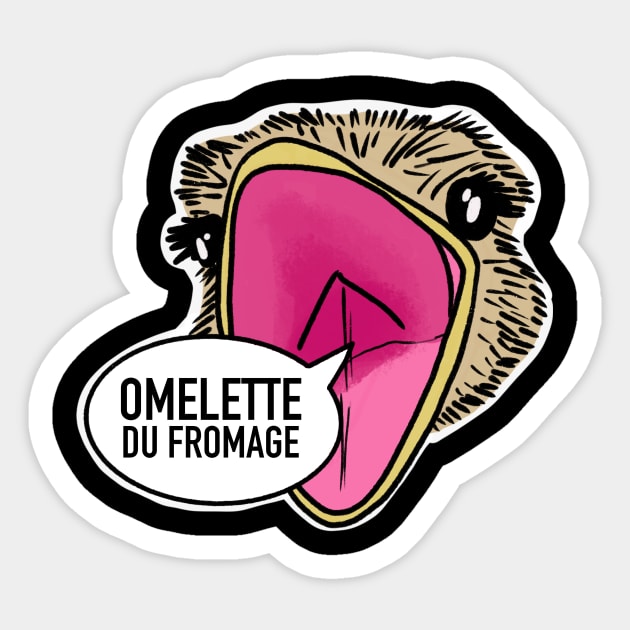 Omelette du fromage / Fumisteries Sticker by nathalieaynie